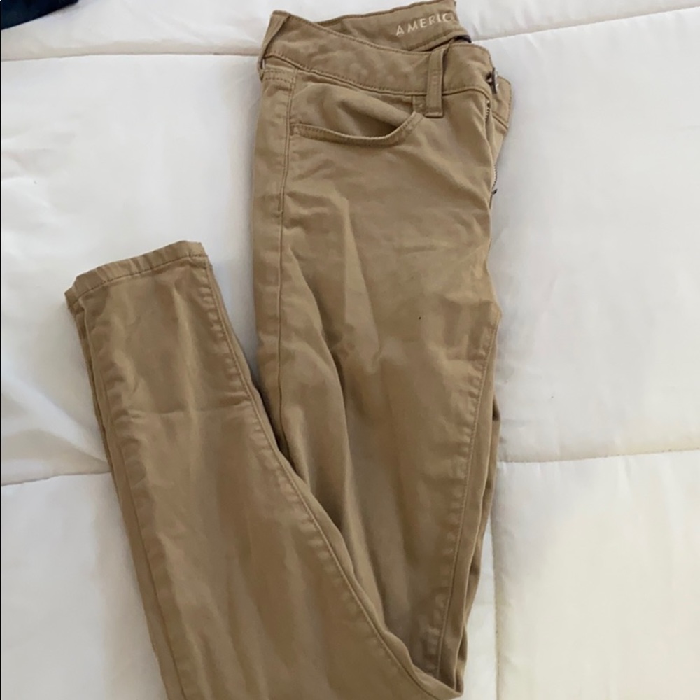 american eagle khaki jeans